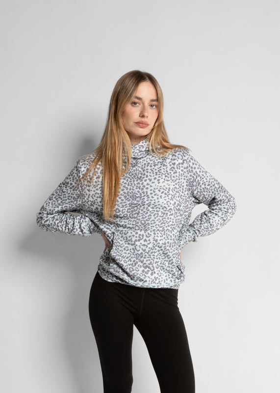 VINTAGE SWEATSHIRT- LEOPARD SAGE