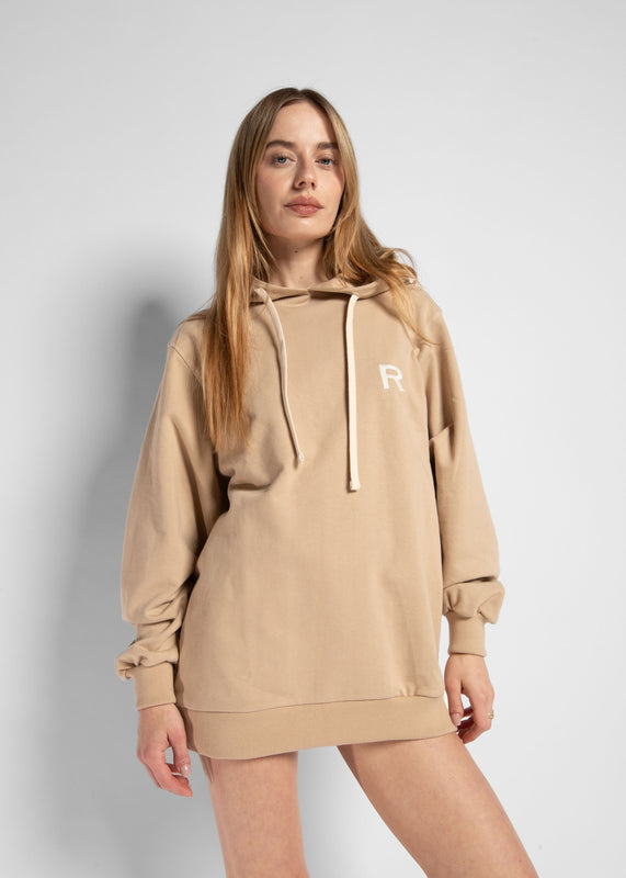 SUPER OVERSIZED HOODIE - UNI BEIGE